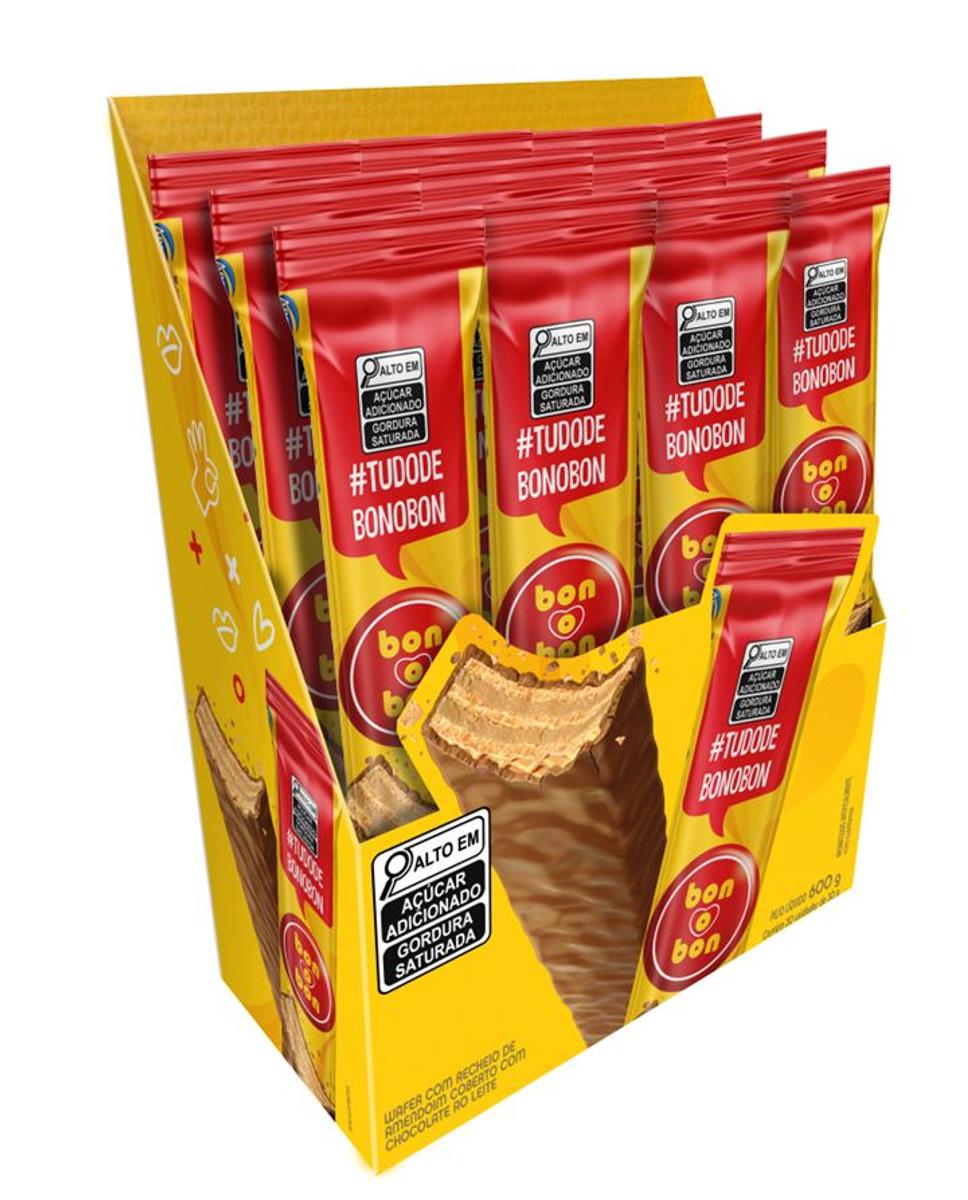 10950 - DISPLAY ARCOR WAFER BONOBON AMENDOIM 1X20X30GR