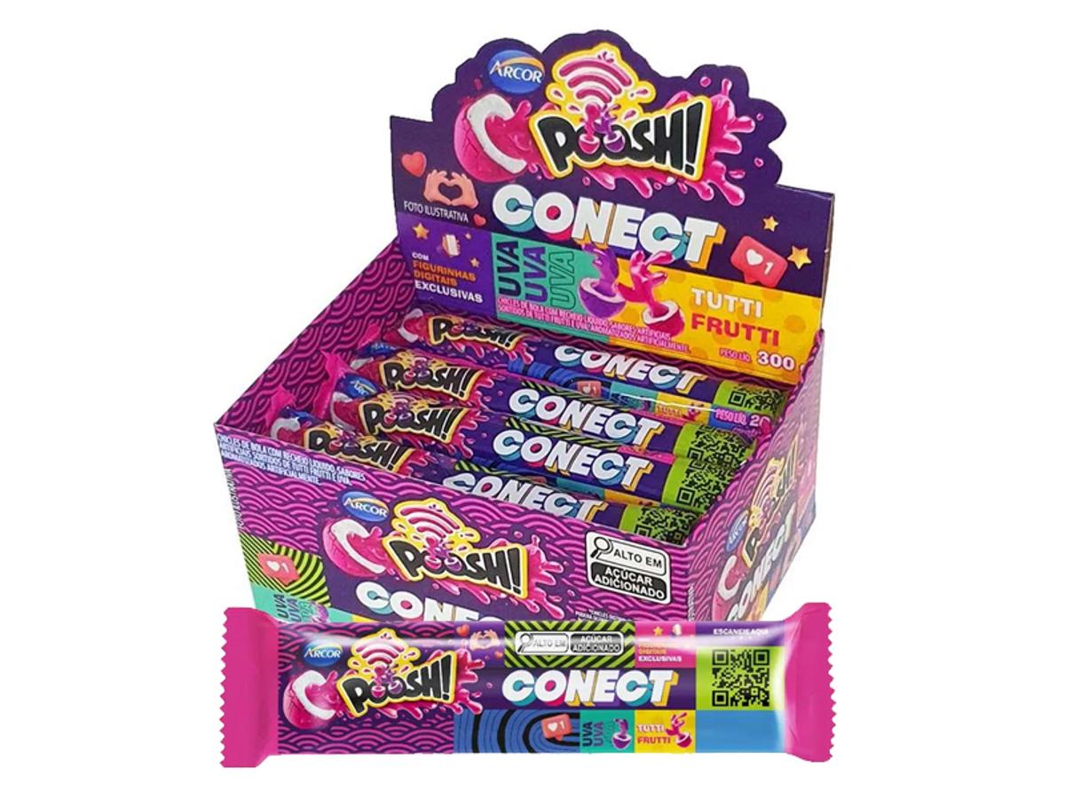 10946 - CHICLE ARCOR CONECT POOSH UVA+TFRUTTI 1X15X20GR