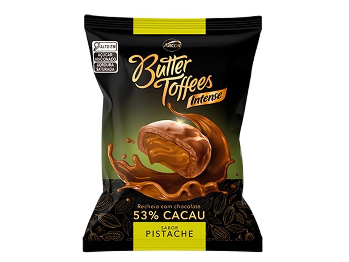 11139 - BALA BUTTER TOFFEE INTENSE PISTACHE 53% CACAU 1X500GR