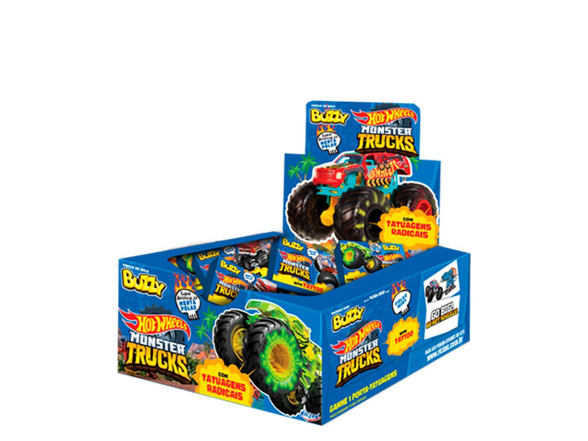 3636-CHICLE BUZZI HOT WHEELS HORTELA {MENTA POLAR} 1X100UN