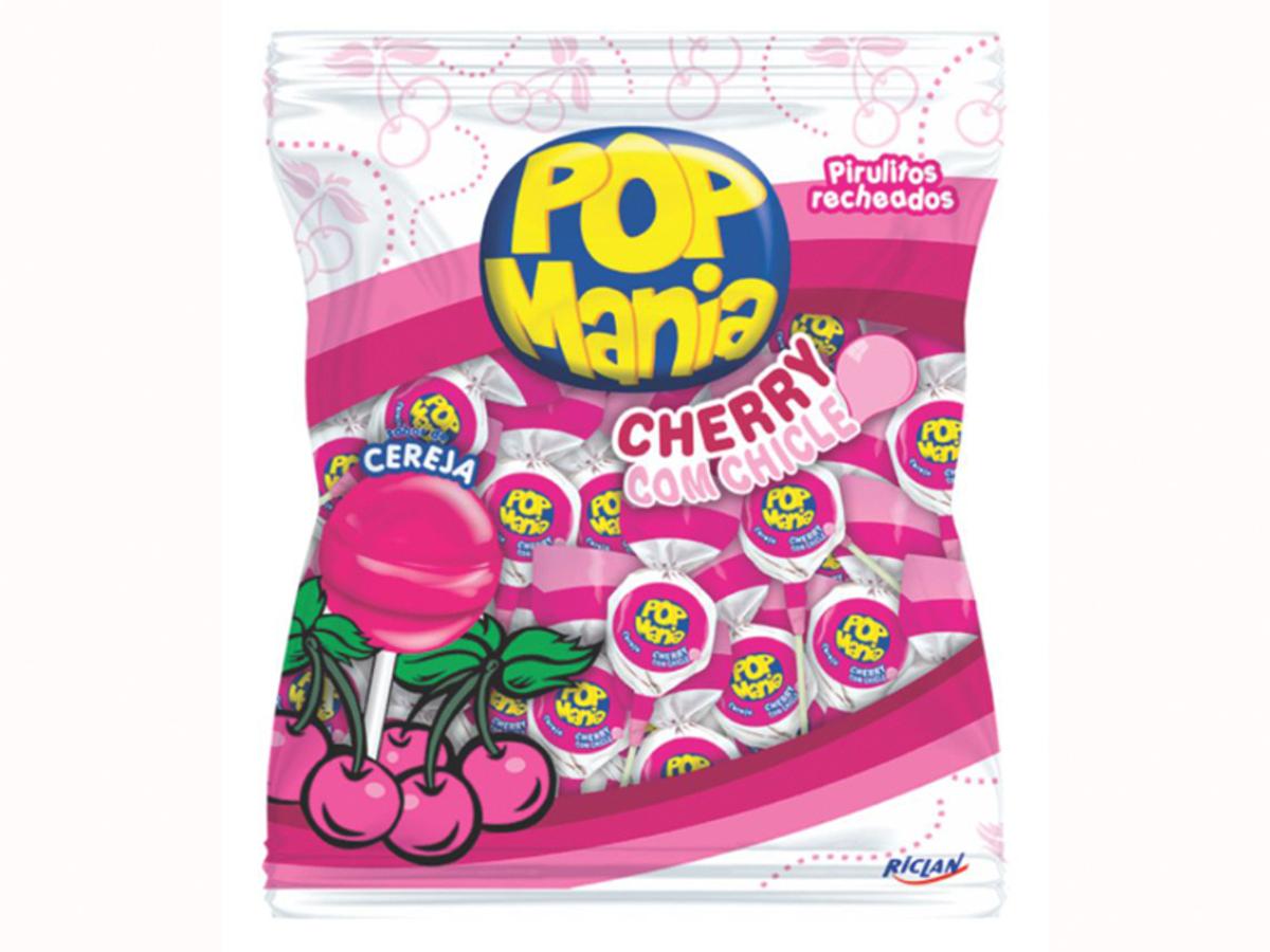 2226-PIR. FREEG.POP MANIA CHERRY CHICLE 1X50X12GR