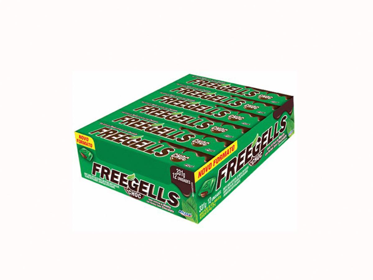 638-DROPS CHOC FREEGELLS MENTA 1X12UN