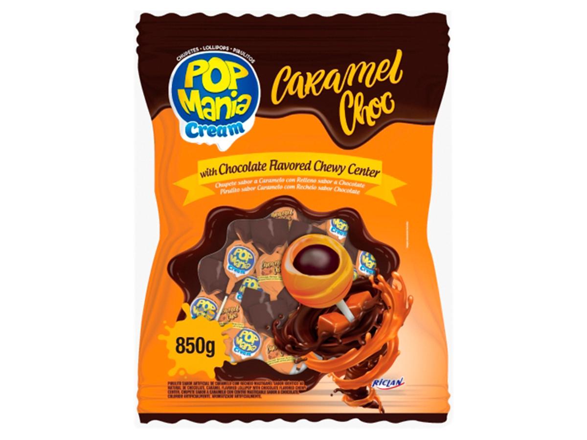 10000-PIRUL. POP MANIA CARAMELO CHOC 850G 1X50X17G
