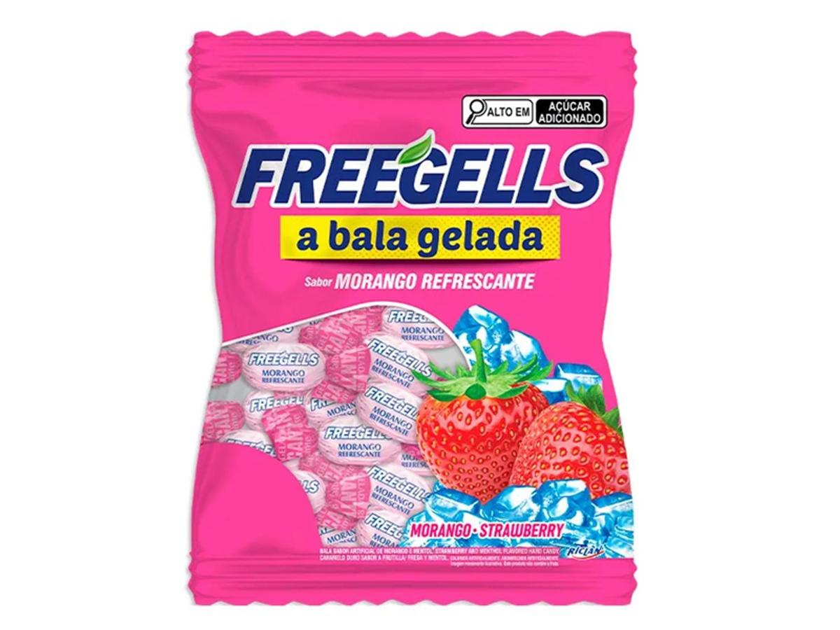 11354 - BALA FREEGELLS MORANGO REFRESCANTE 1X475GR