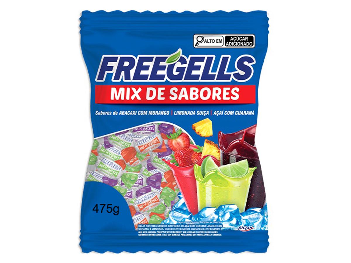 11220 - BALA FREEGELLS MIX SABORES AZUL 1X475GR