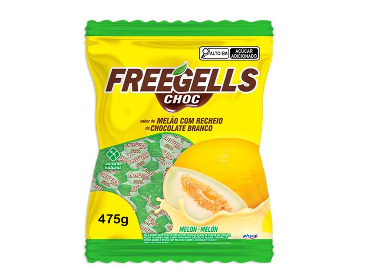 11298 - BALA FREEGELLS CHOC. BRANCO MELAO 1X475GR