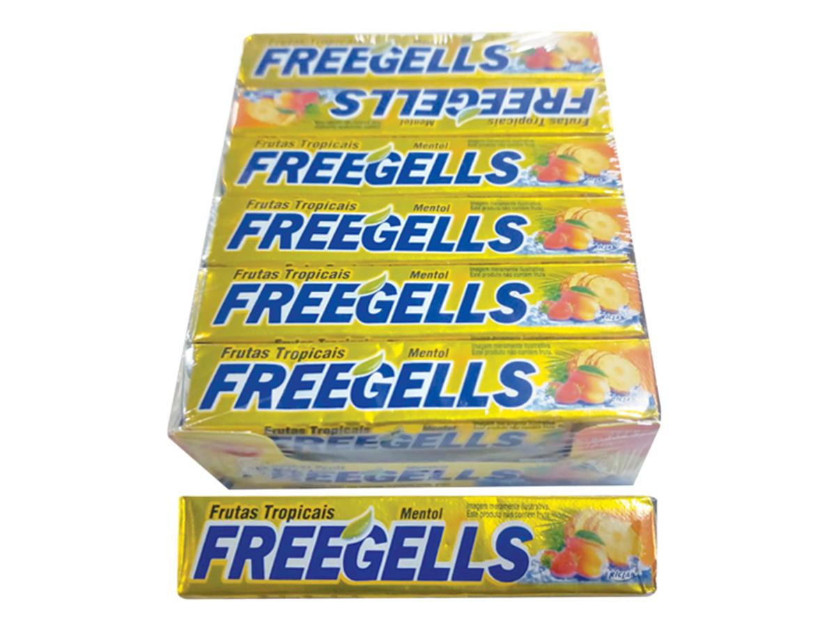 11165 - DROPS FREEGELLS FRUTAS TROPICAIS 1X12UN