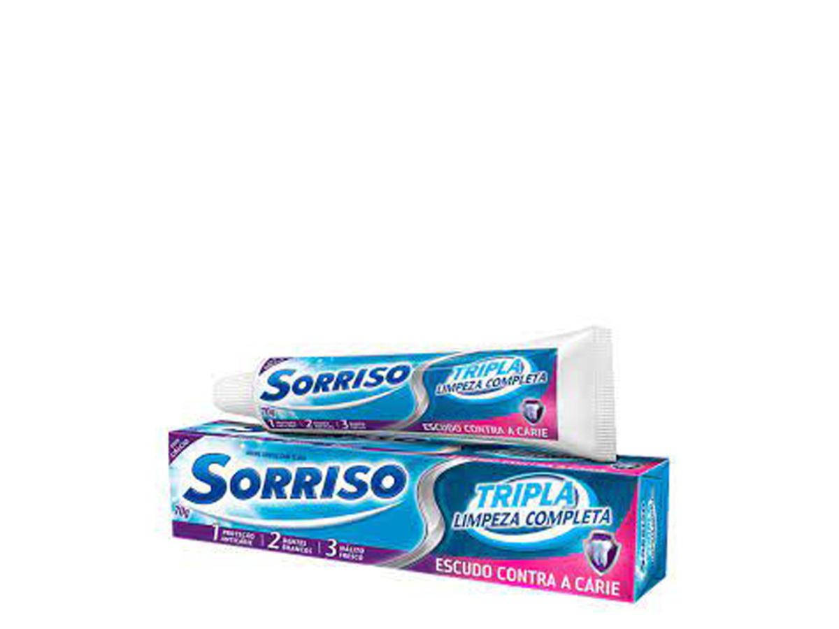 7042-CREME DENTAL SORRISO TRIPLA LIMPEZA 1X12X70GR