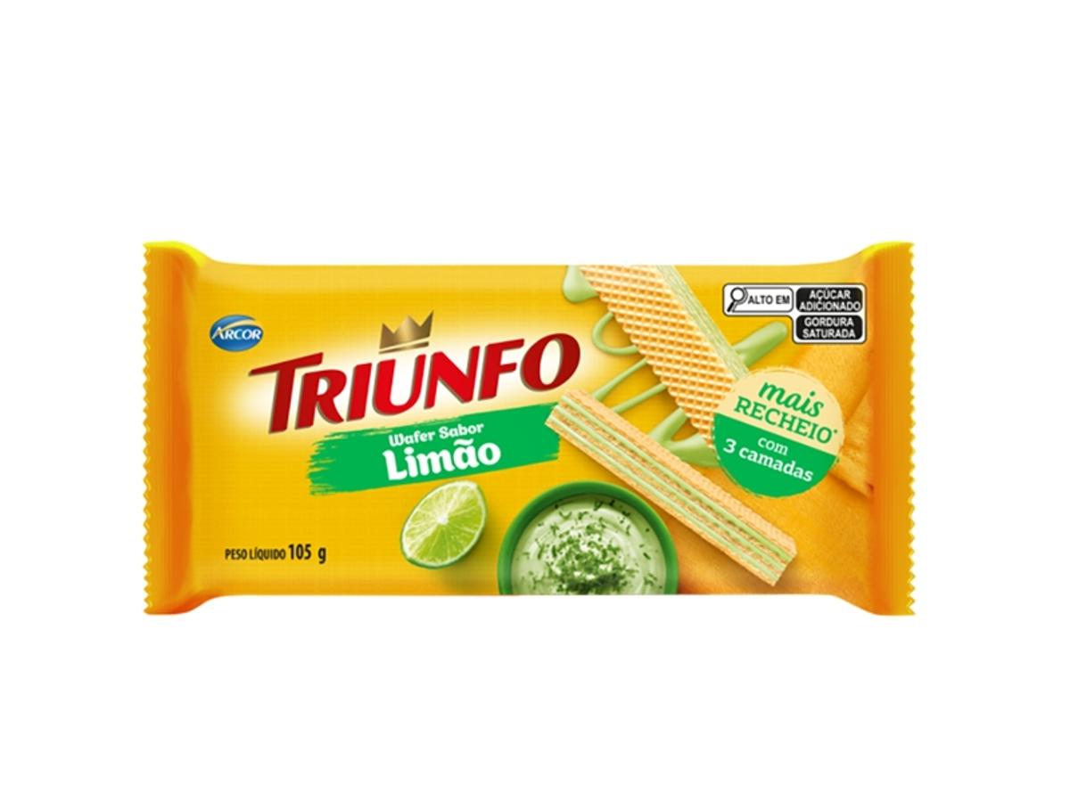 10132-BISC. TRIUNFO WAFFER LIMAO 105GR 1X105GR