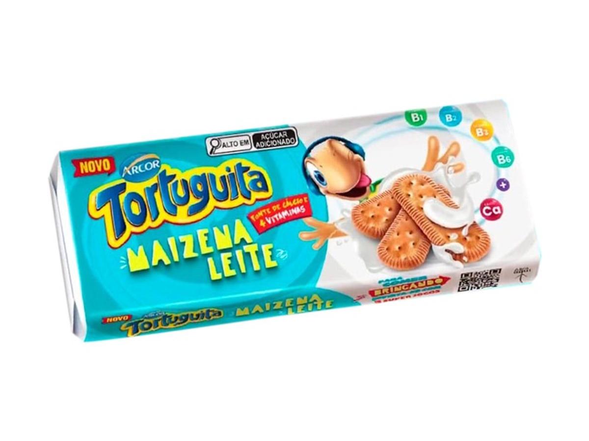 10966 - BISC. TORTUGUITA MAIZENA COM LEITE 170GR 1X170GR