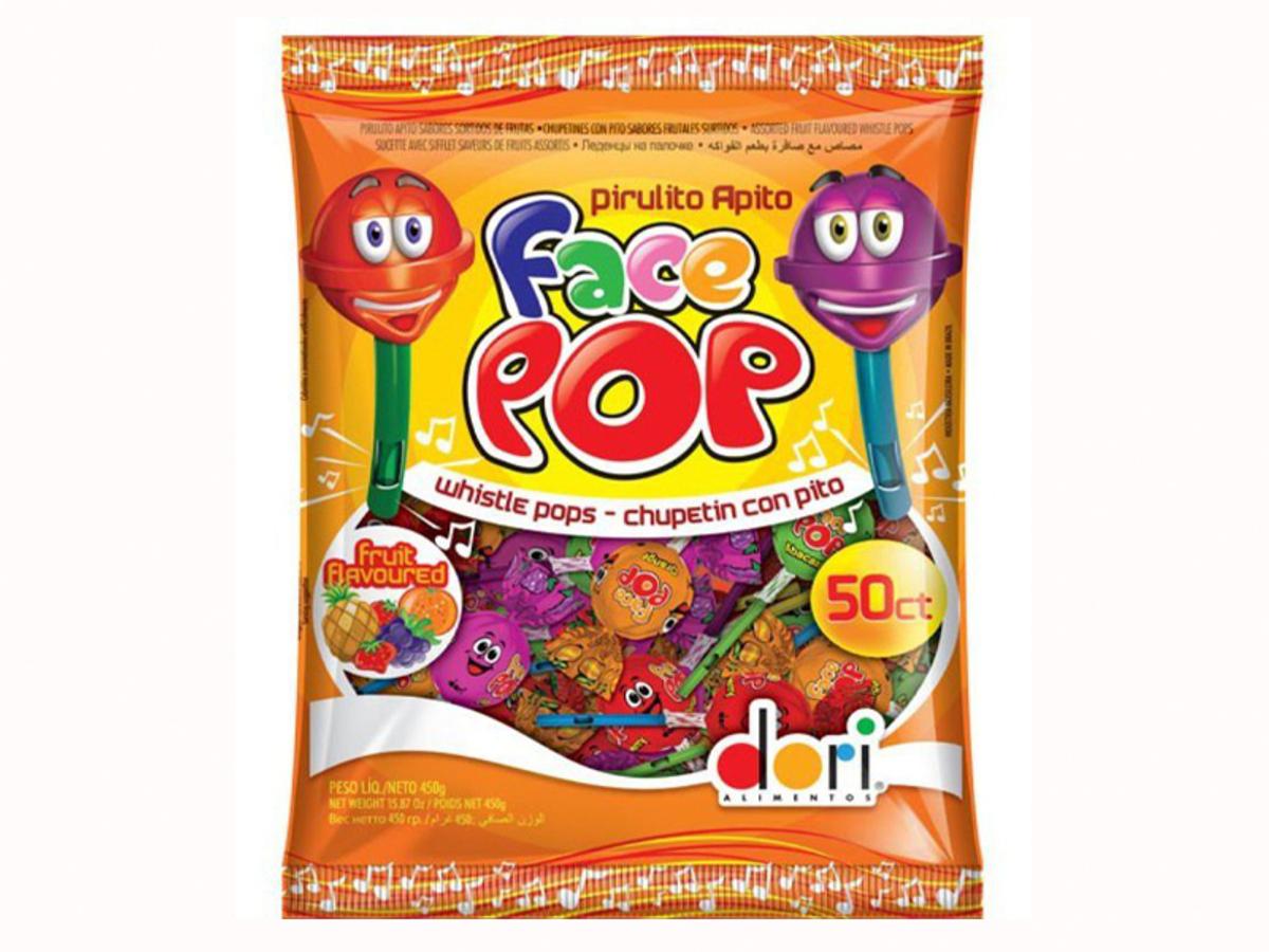 8217-PIRULITO DORI FACEPOP APITO 1X50UN
