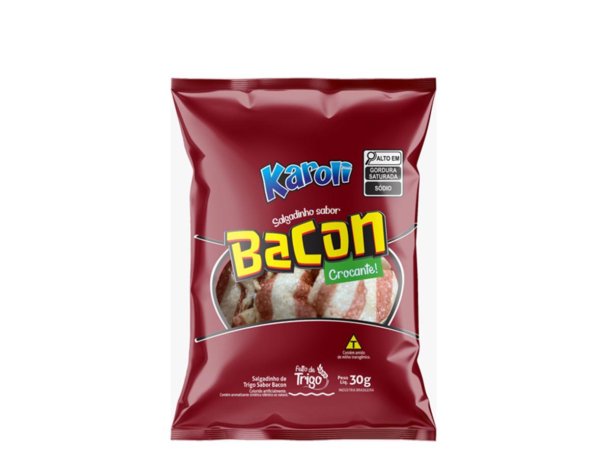 10989 - SALGADINHO KAROLI BACON 30GR 1X30GR