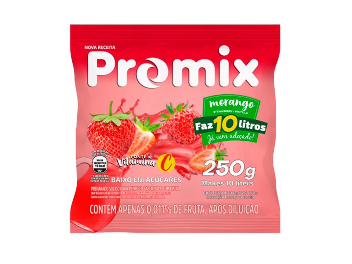 10564 - REFRESCO EM PO PROMIX 250GR MORANGO 1X250GR