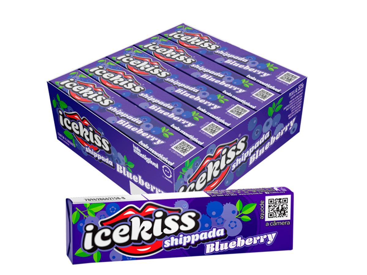 10570 - DROPS ICEKISS MASTIGAVEL BLUEBERRY 1X15UN