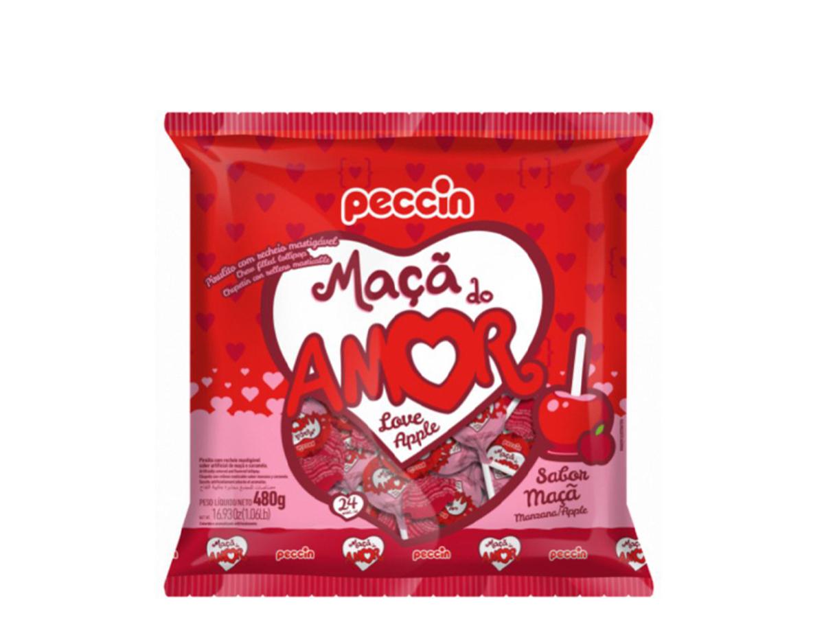 3910-PIRULITO MACA DO AMOR C/RECH. 1X24X20GR