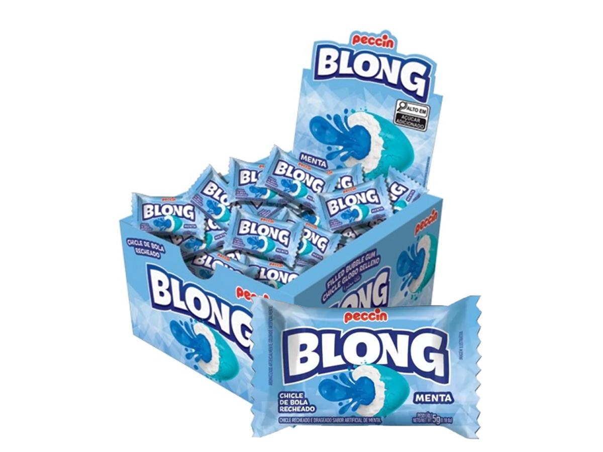 10867 - CHICLE PECCIN BLONG MENTA AZUL 1X40UN