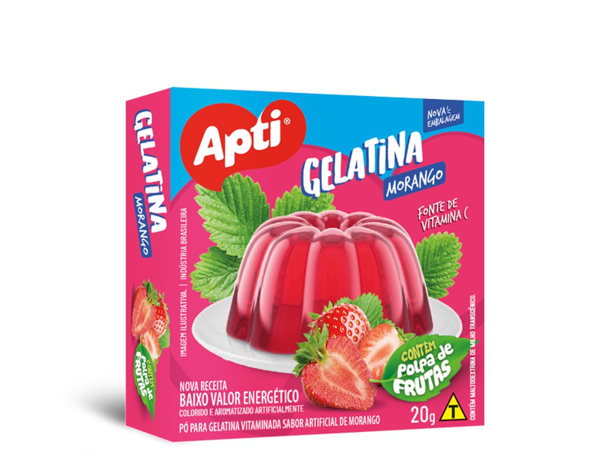 10696 - GELATINA APTI VIT. MORANGO 1X20GR
