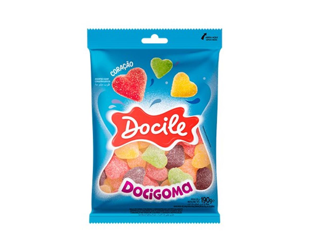 5930-DOCILE GOMA 190G CORACAO FRUTAS 1X190GR