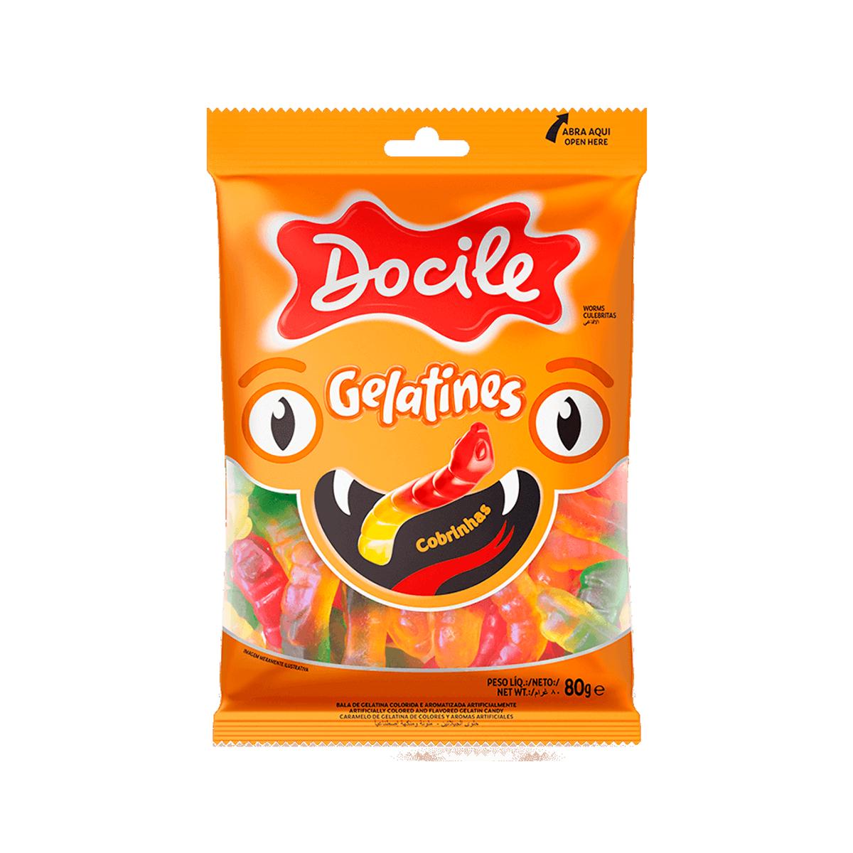 6919-DOCILE GELATINA COBRINHA BRILHO 1X80GR