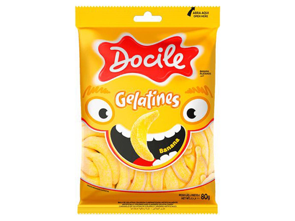 6931-DOCILE GELATINA BANANA 1X80GR