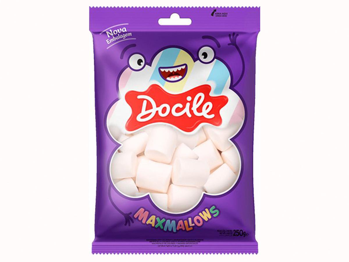 7504-DOCILE PCT 250GR MARSHMALLOW TUBO BRANCO 1X250GR