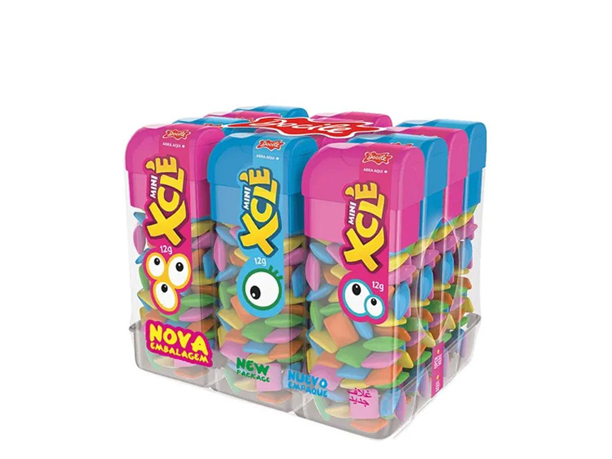 5659-DOCILE MINI CHICLE POTE X CLE TUTTI FRUT 1X12X12GR