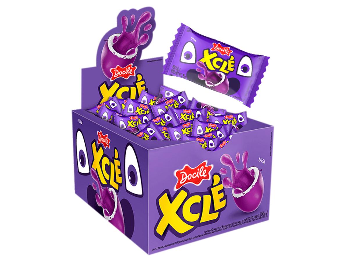 10098-DOCILE CHICLE BOLA XCLE UVA 1X40X5GR