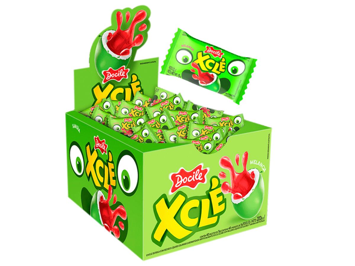 10082-DOCILE CHICLE BOLA XCLE MELANCIA 1X40X5GR