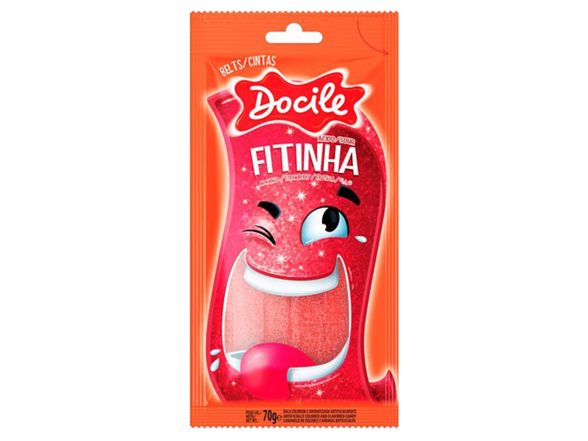 8488-DOCILE REGALIZ 70G FITINHA MORANGO CITRICO 1X70GR