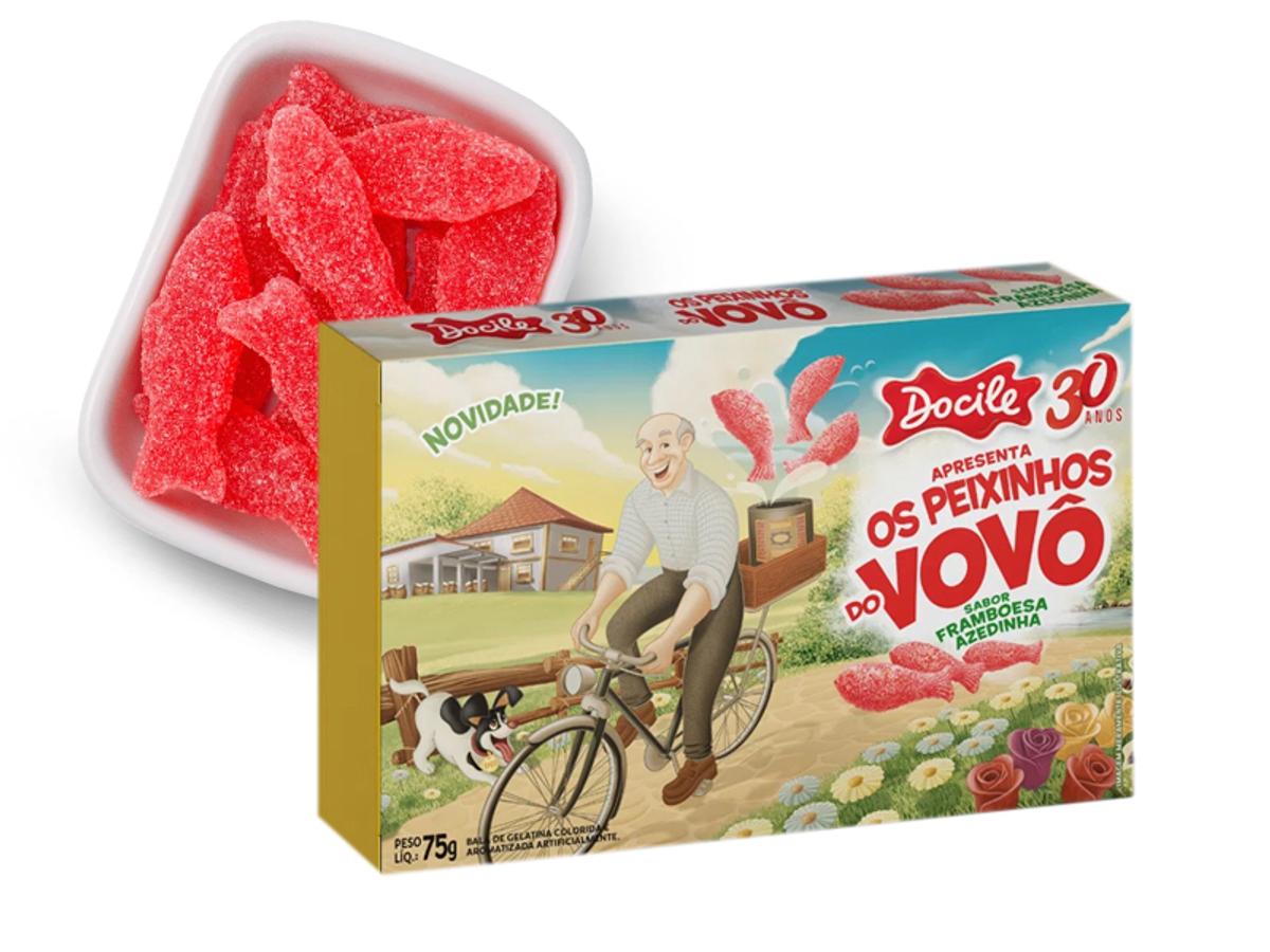 9947-DOCILE GELATINA PEIXINHO DO VOVO 1X75GR