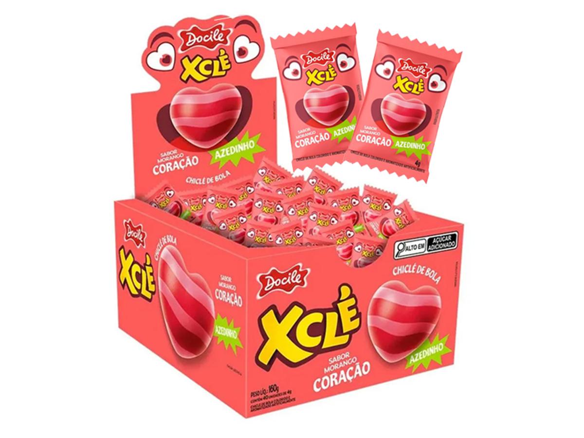 11072 - DOCILE CHICLE BOLA XCLE MORANGO AZEDINHO 1X40X4GR