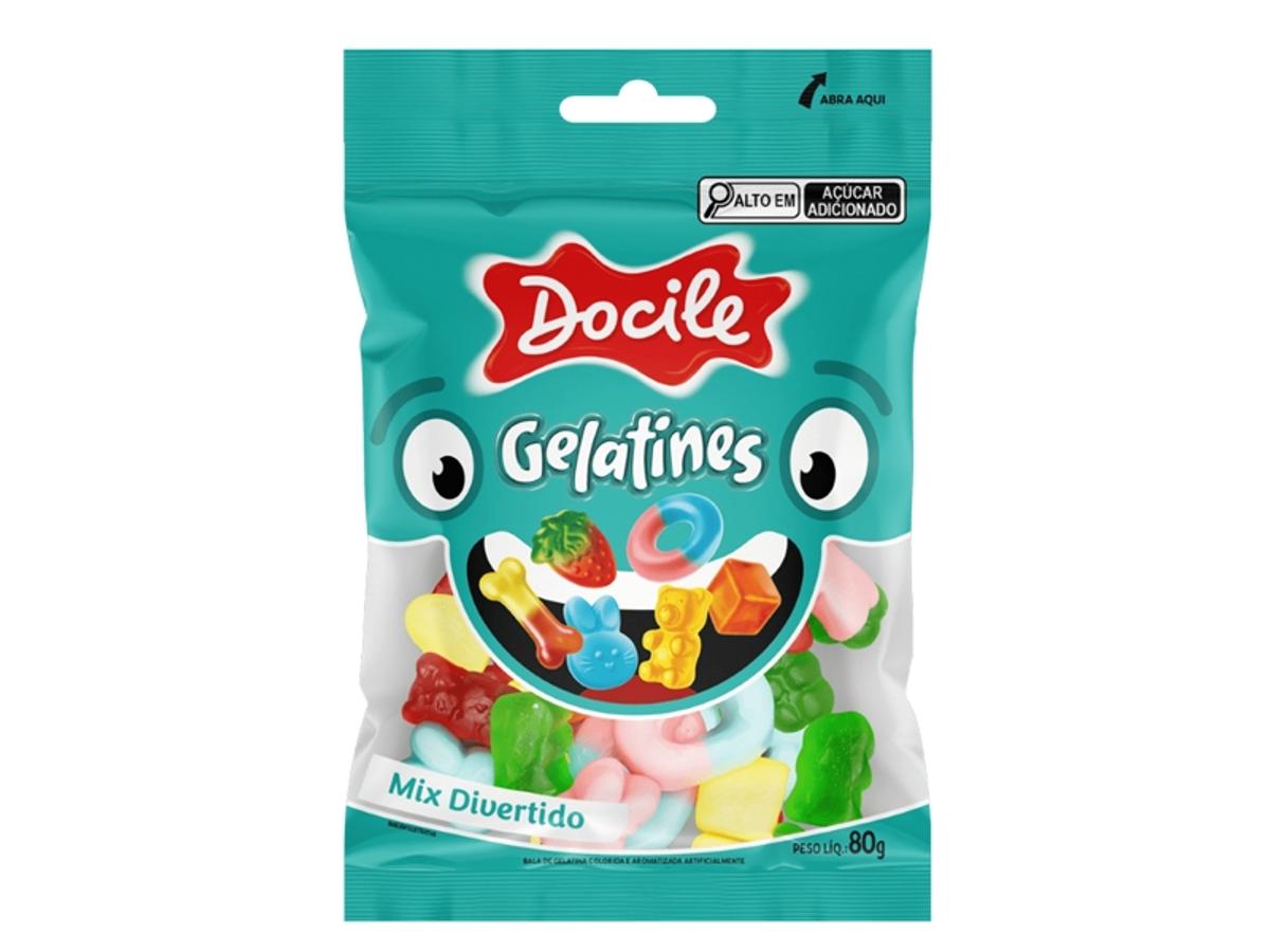 10722 - DOCILE GELATINA MIX DIVERTIDO 1X80GR