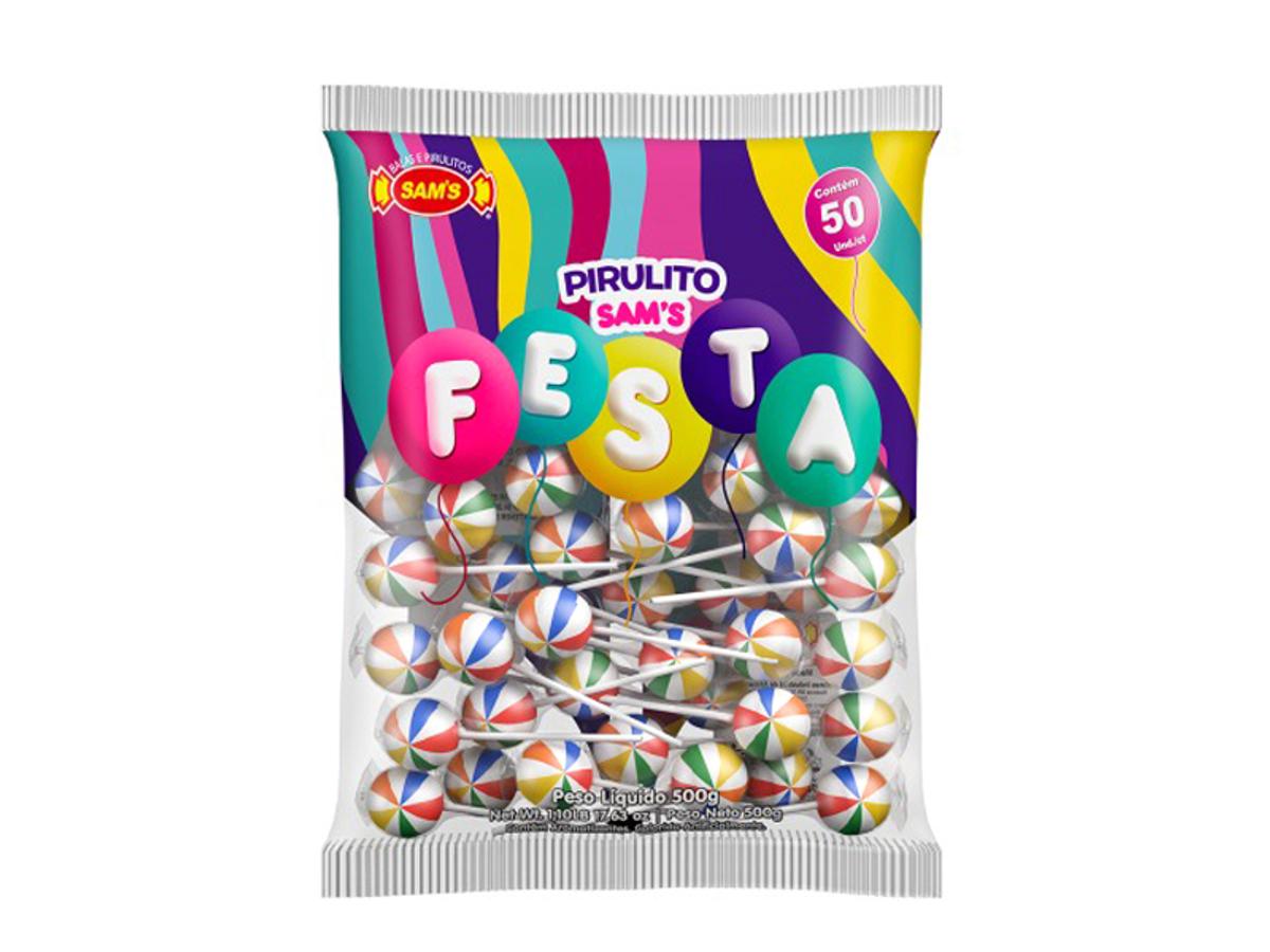 11233 - PIRULITO SAMS FESTA 500 GR 1X50UN