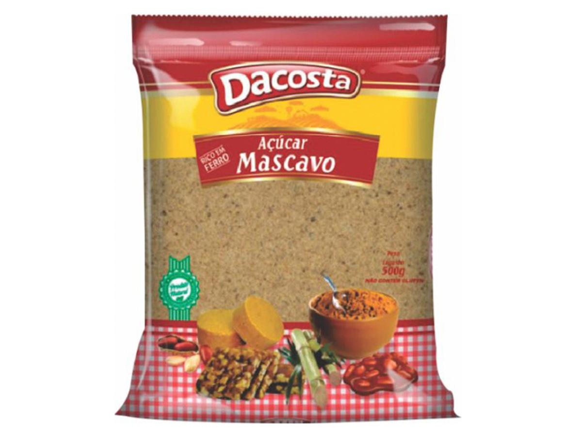 7368 - DACOSTA ACUCAR MASCAVO 500GR 1X500GR