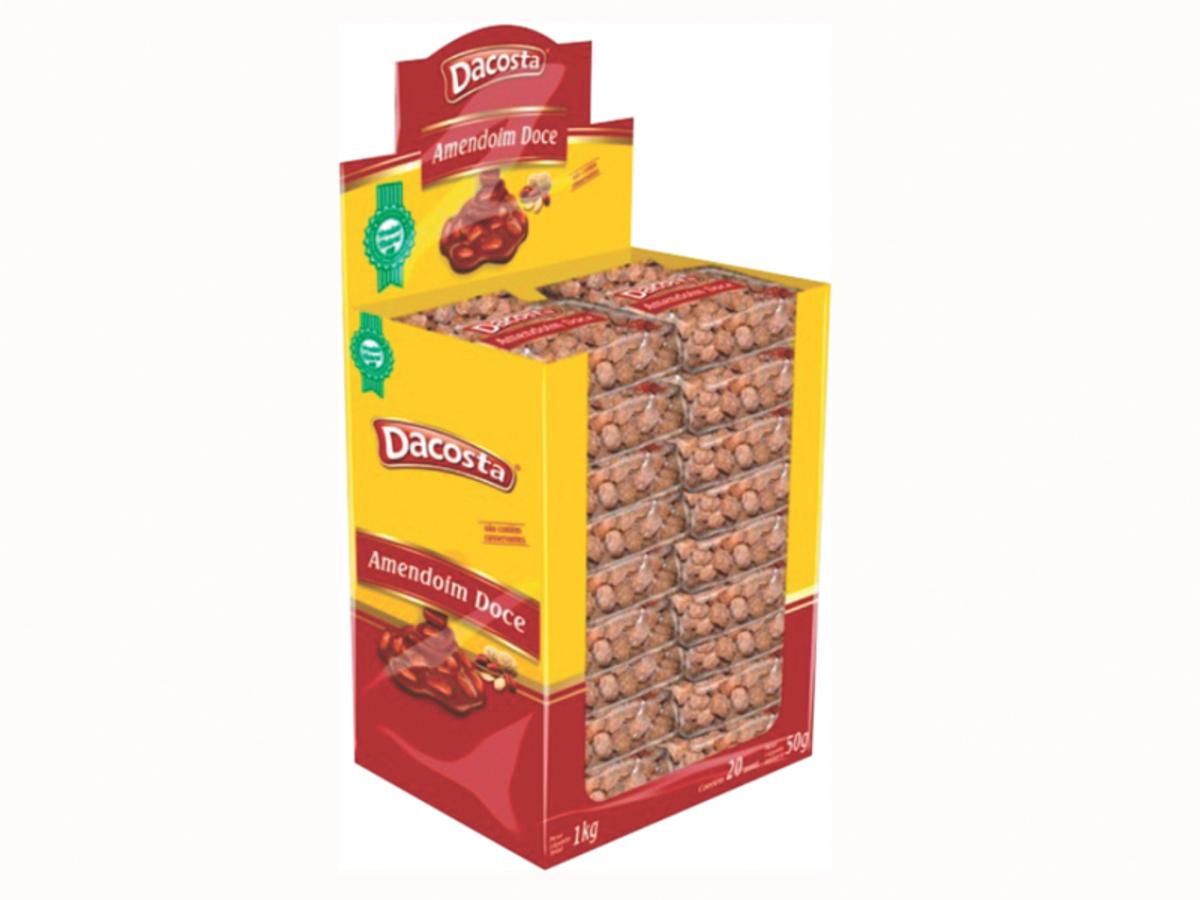 6962 - DACOSTA DISPLAY AMENDOIM DOCE 50GR 1X20UN