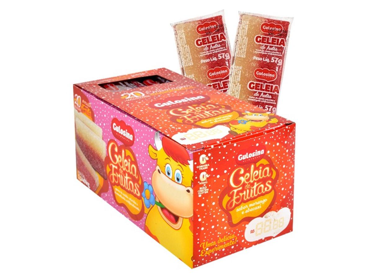 11160 - GULOSINA DISPLAY GELEIA DE FRUTAS 1.140KG 1X20X57GR