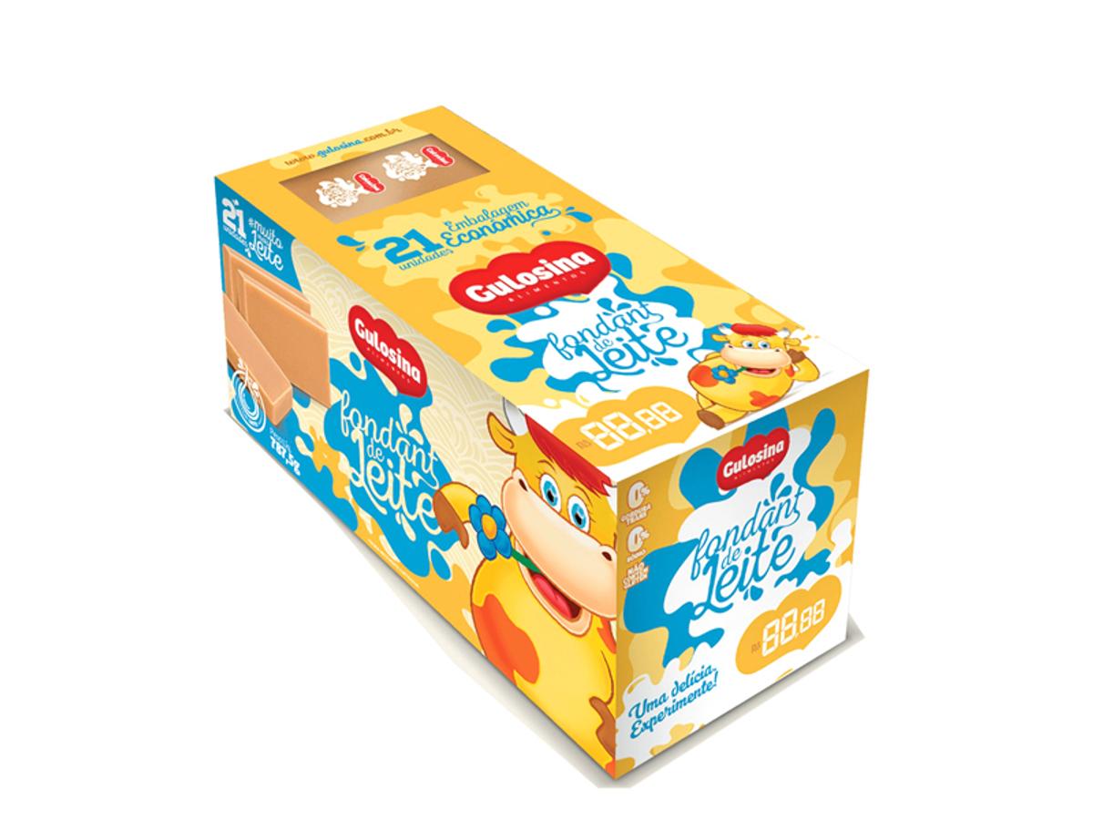 11161 - GULOSINA DISPLAY FONDANT DE LEITE 1.100KG 1X20X55GR