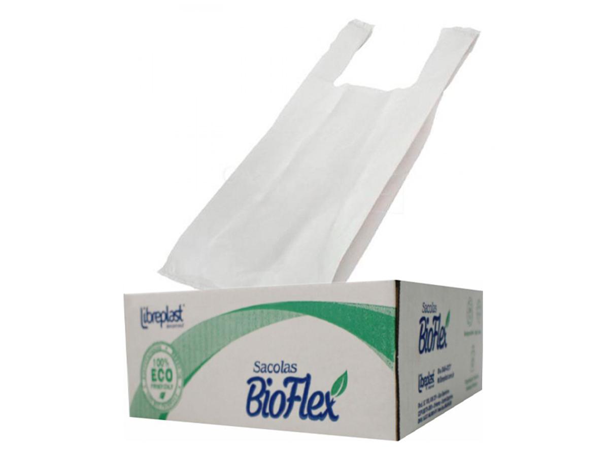 9758-SACOLA BIOFLEX BRANCA G 50CMX60CM 1X4,6KG