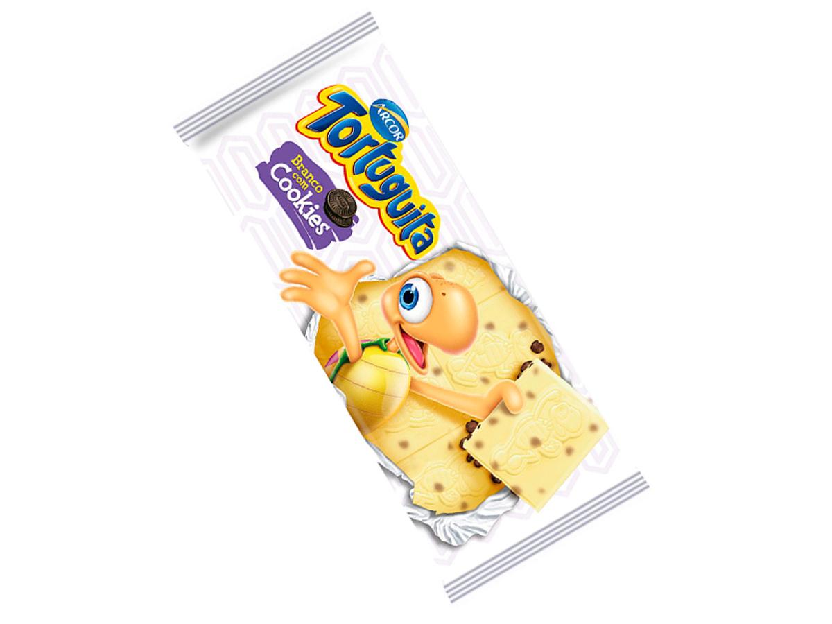 10305-TABLETE ARCOR TORTUGUITA BRANCA/COOKIES 100GR 1X100GR