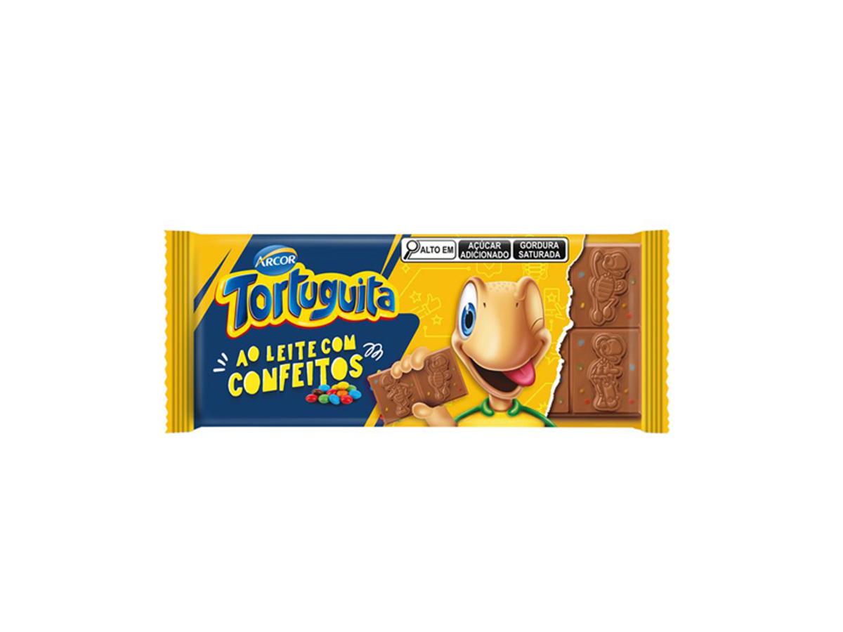 10774 - TABLETE ARCOR TORTUGUITA CONFEITOS 80GR 1X80GR