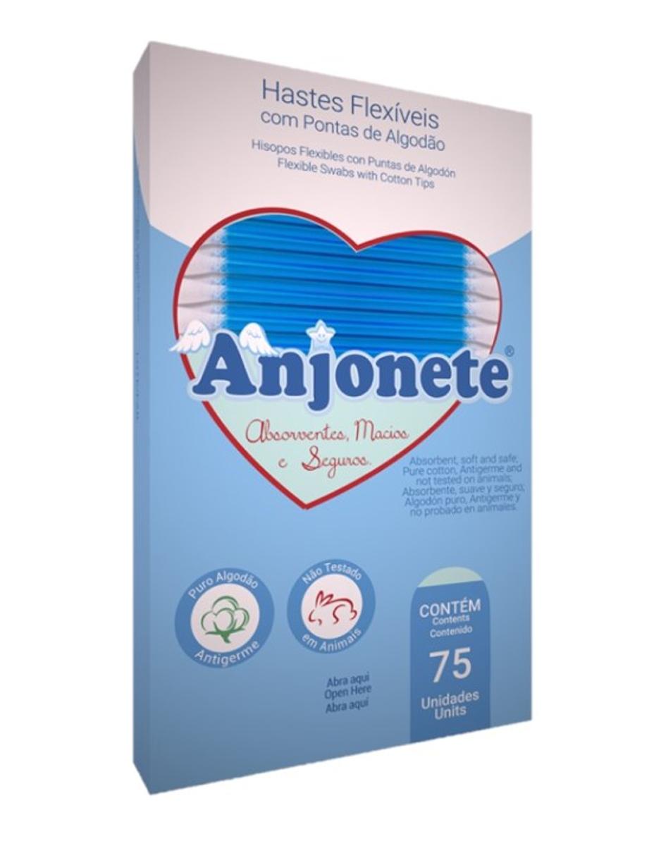 6209-HASTE ANJINHO AZUL C/75 (COTONETE) 01X12UN
