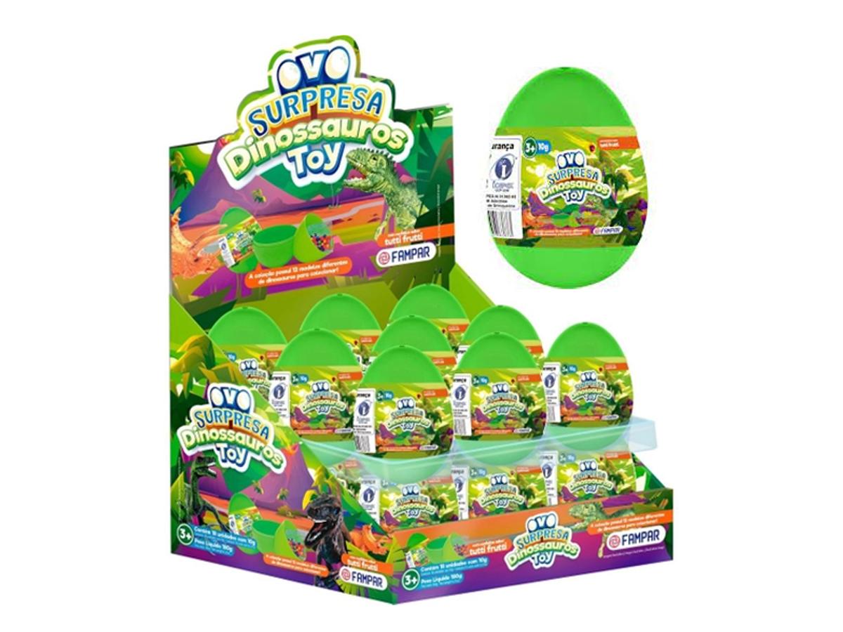 10303-OVO SURPRESA DINOSSAURO TOY 1X18X10GR