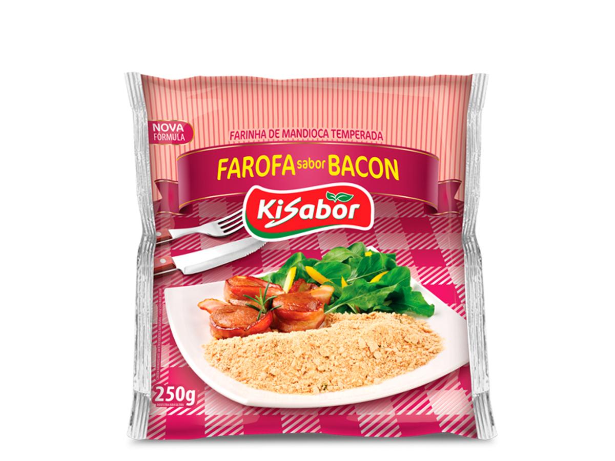 10396-KISABOR FAROFA SABOR BACON 250GR 1X250GR