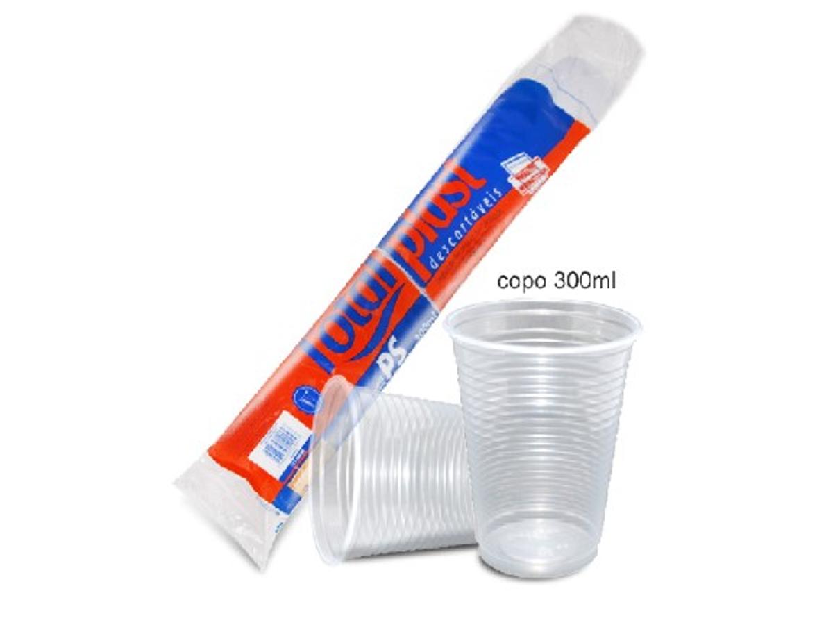7826-COPO PLAST. 300ML (TRANSPARENTE) 1X100