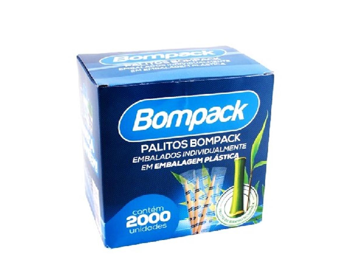 10912 - PALITO BOMPACK EMBALADO PLAST. INDIV. C/2000 1X2000UN