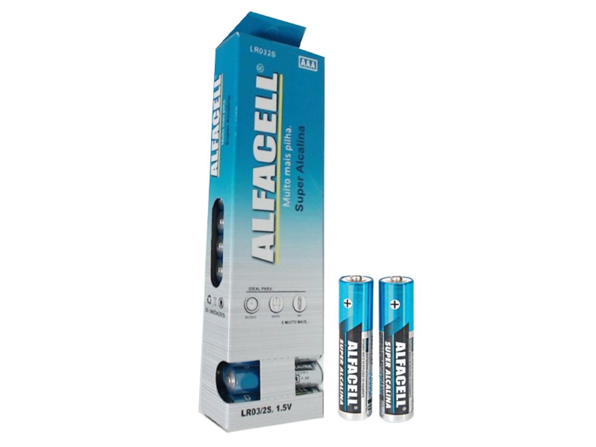 8953-PILHA ALFACELL ALC. PALITO AAA TUBO (AZUL 1X15X2UN)