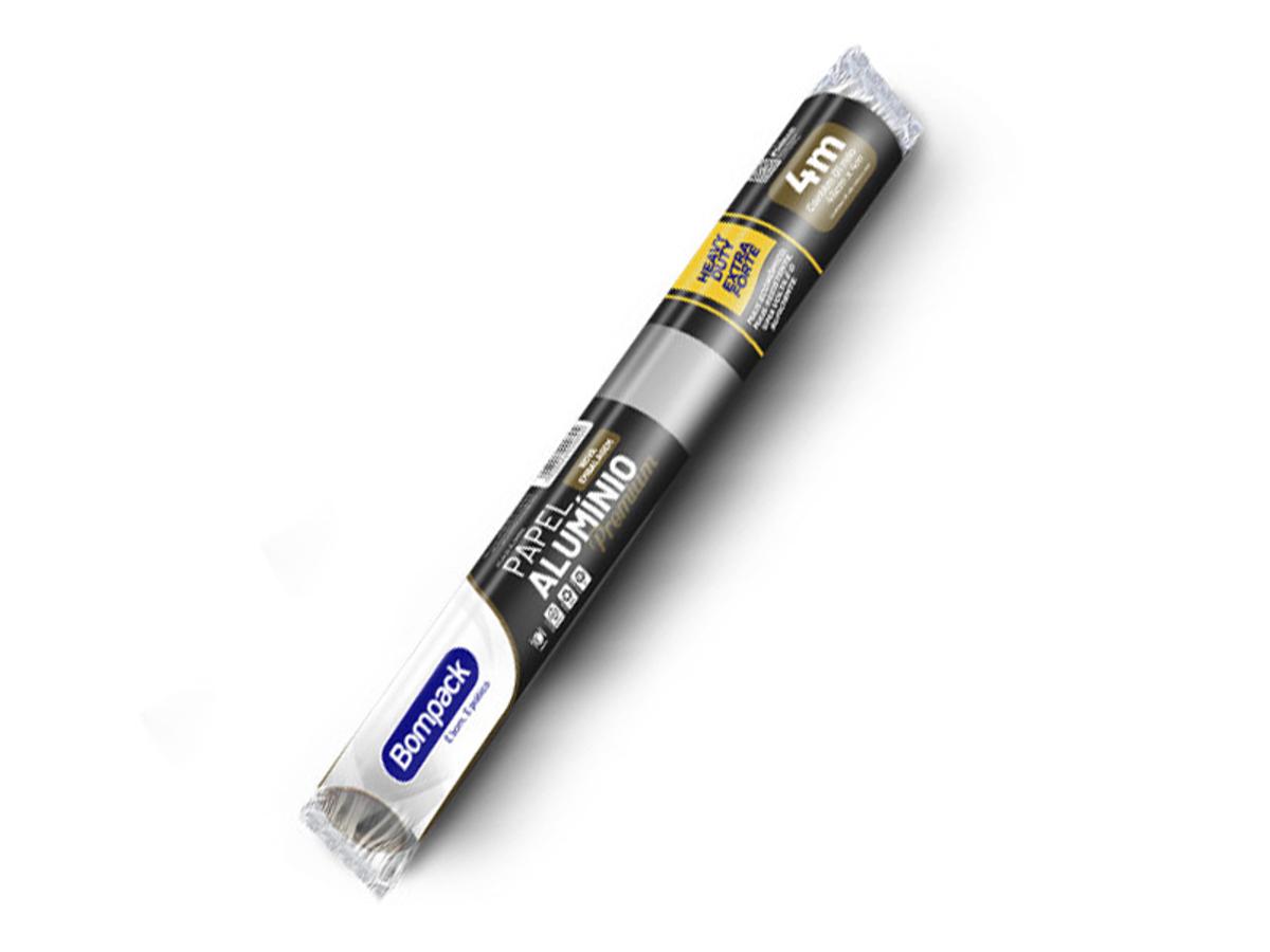 8848-ROLO PAPEL ALUMINIO BOMPACK PREMIUM REFORCADO 1X45X4MT