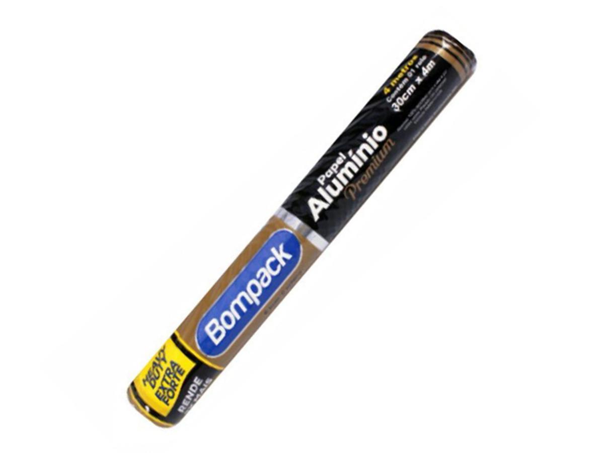 9580-ROLO PAPEL ALUMINIO BOMPACK PREMIUM REFORCADO 1X30X4MT