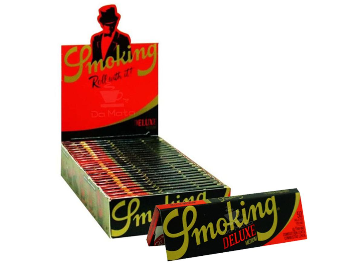9764-SMOKING PAPEL CIGARRO DELUXE MEDIUM 1X25X50FLS