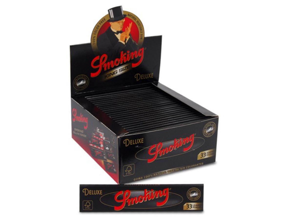 9766-SMOKING PAPEL CIGARRO DELUXE KING SIZE 1X50X33FLS